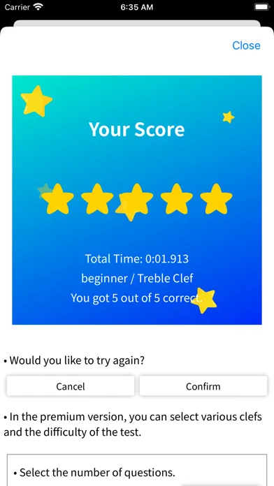 Ảnh chụp màn hình của Interval Test