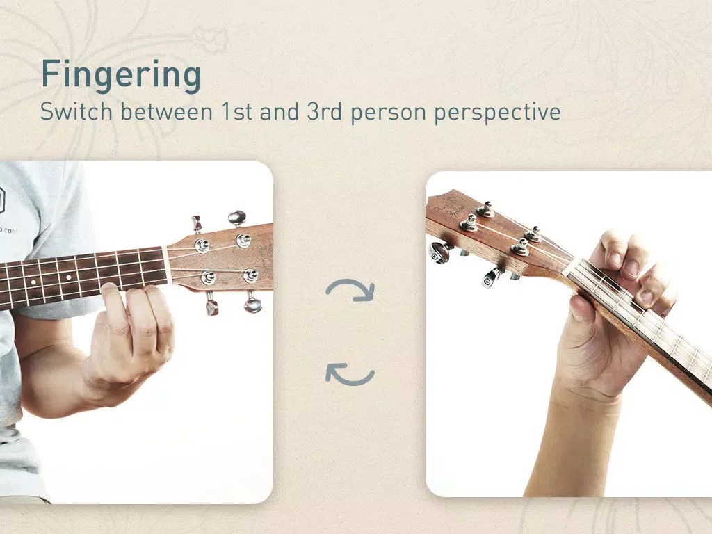 UkeChords - Real Fingering Positions For Ukulele Chords iPad 應用截圖