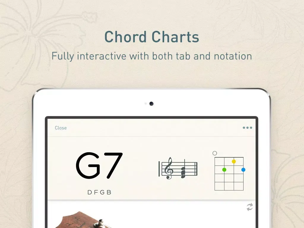 UkeChords - Real Fingering Positions For Ukulele Chords iPad 應用截圖