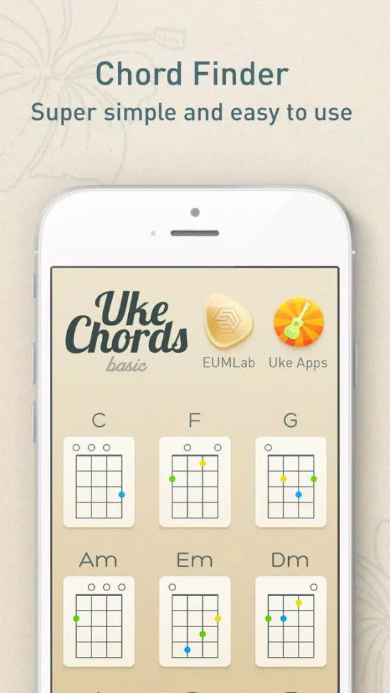 UkeChords - Real Fingering Positions For Ukulele Chords應用截圖