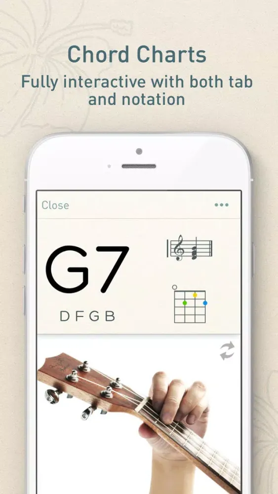 UkeChords - Real Fingering Positions For Ukulele Chords應用截圖