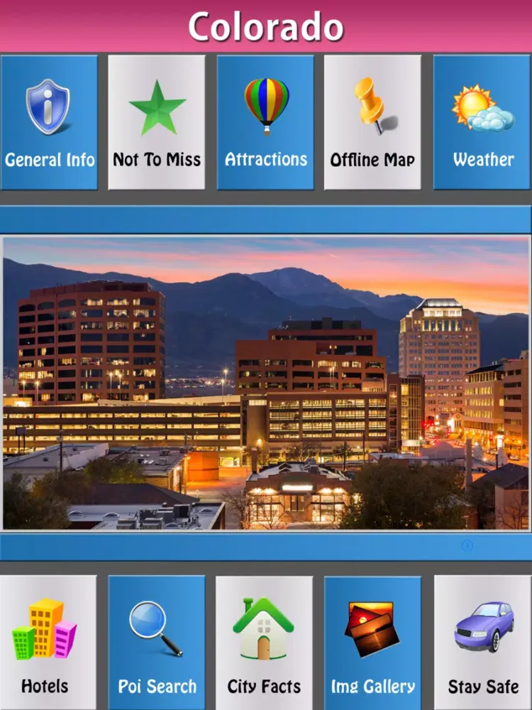 تصاویر Colorado Springs Offline Guide iPad 