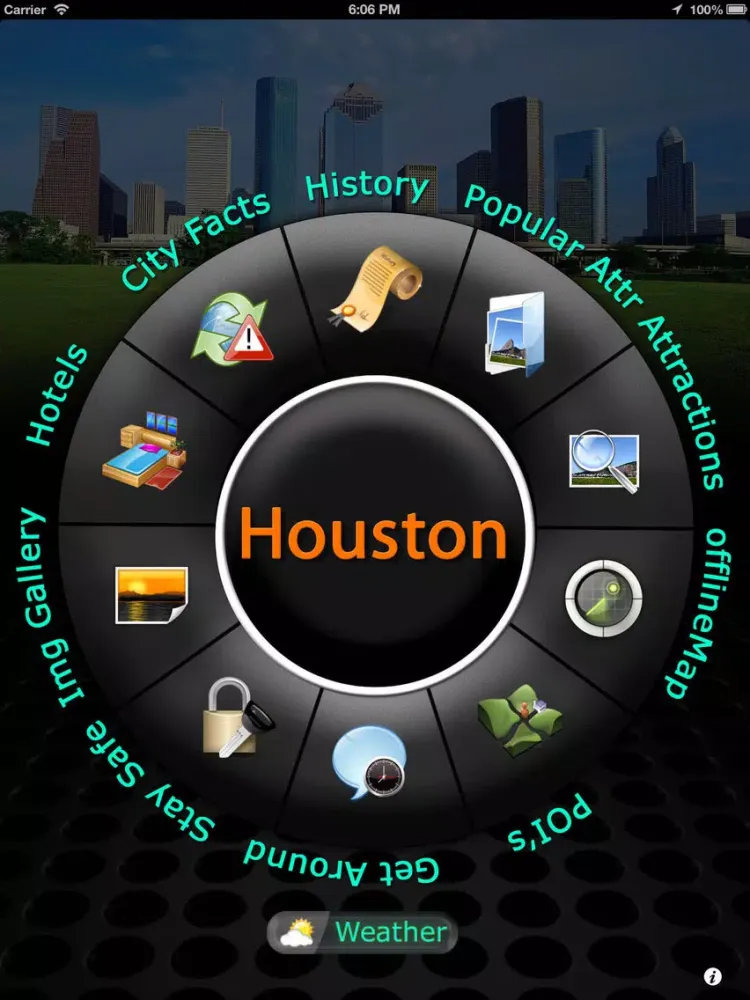 Zrzuty ekranu Houston Offline Map Guide iPad 