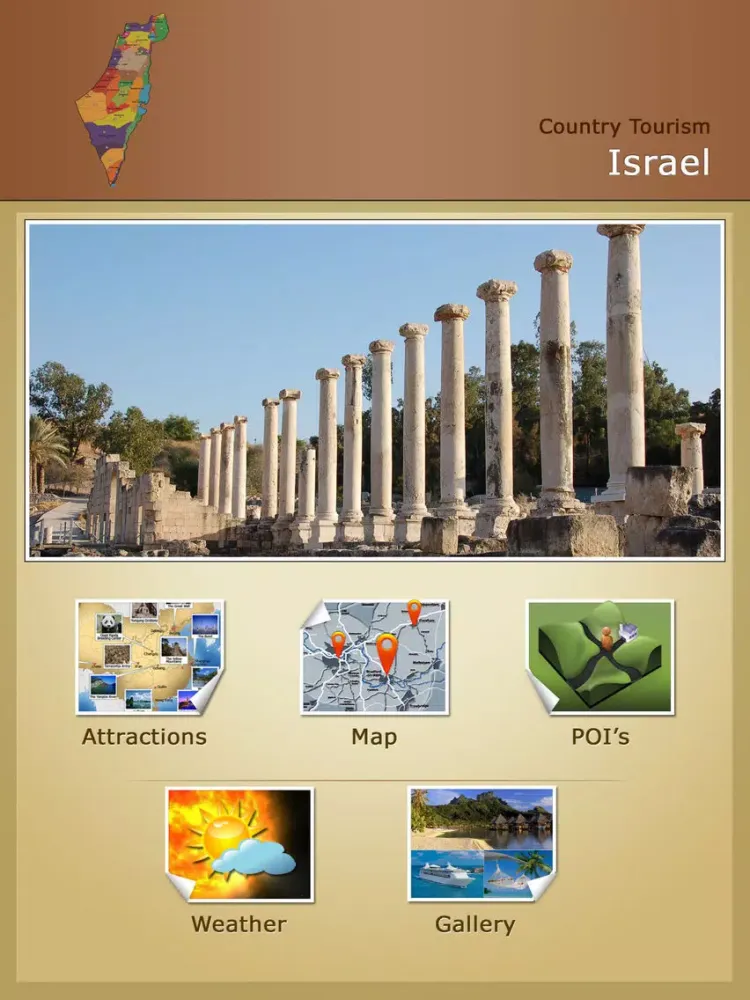 Capturas de tela do Israel Tourism Choice iPad 