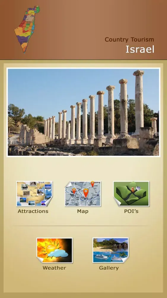 Capturas de tela do Israel Tourism Choice