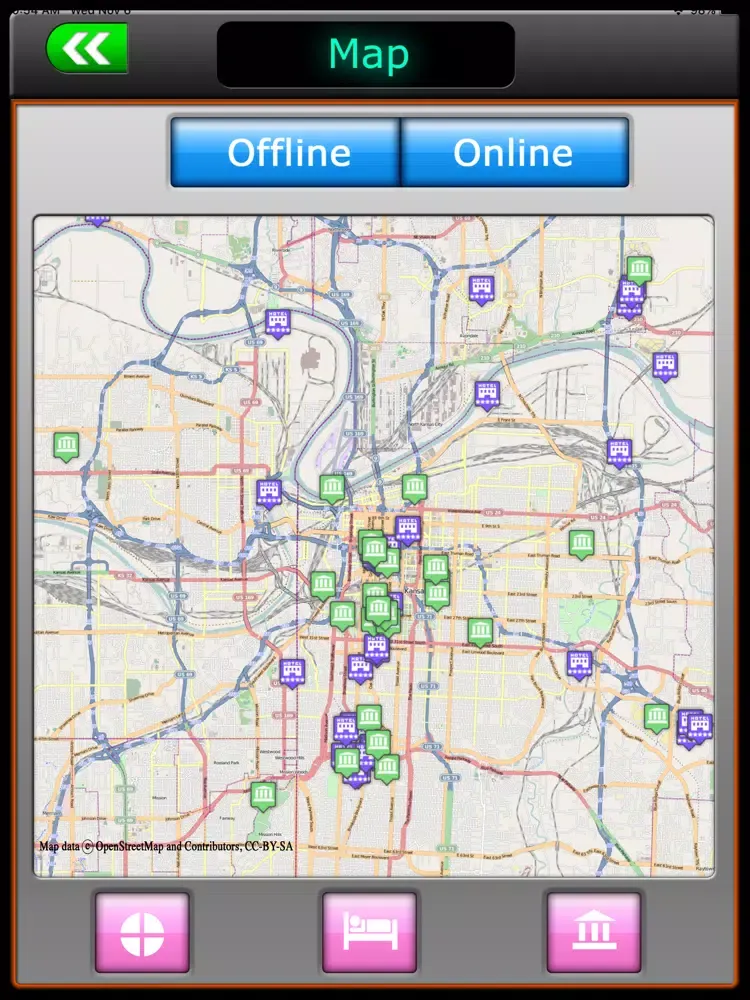 Kansas Offline City Explorer iPad  スクリーンショット