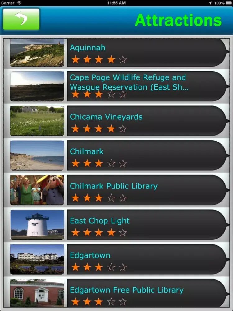 Martha's Vineyard Offline Map iPad  Screenshots