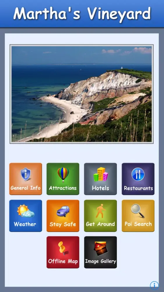 Martha's Vineyard Offline Map Screenshots