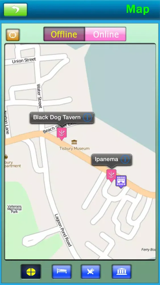 Martha's Vineyard Offline Map Screenshots
