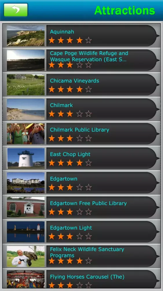 Martha's Vineyard Offline Map Screenshots