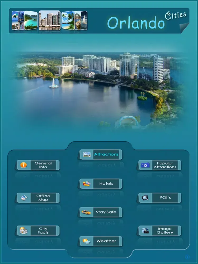 Tangkapan skrin Orlando Offline Map Guide iPad 