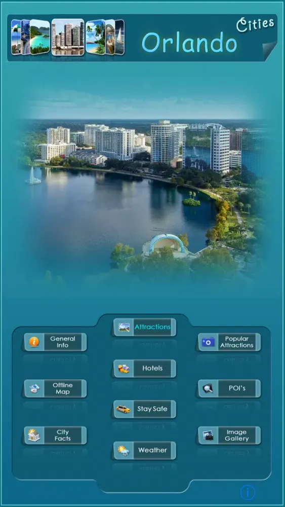Tangkapan skrin Orlando Offline Map Guide