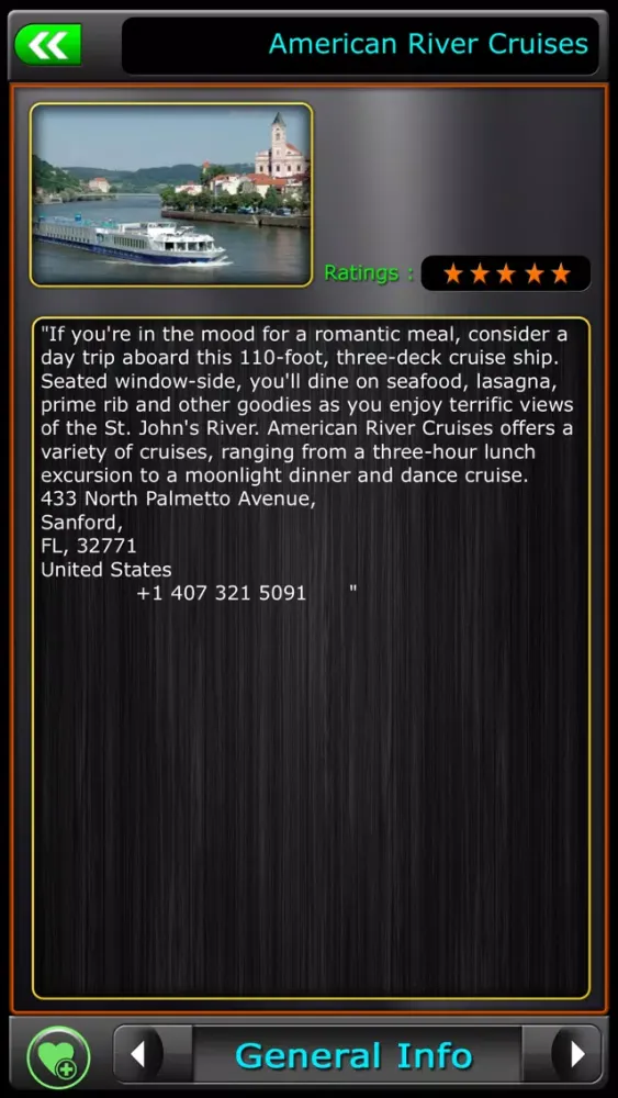 Tangkapan skrin Orlando Offline Map Guide