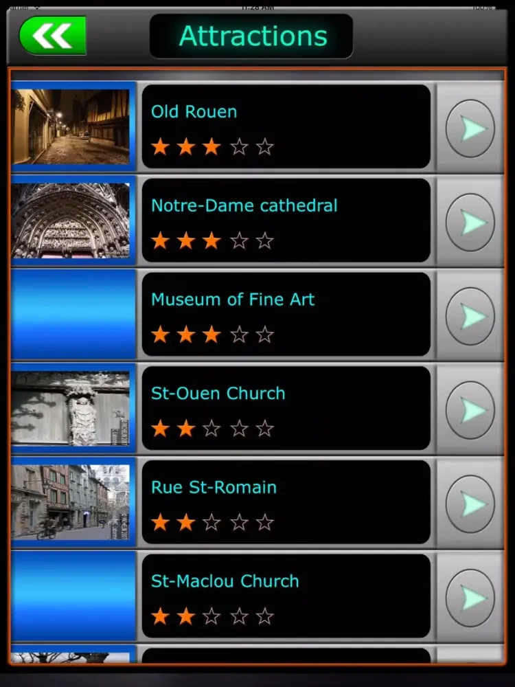 Rouen Offline Map Travel Guide iPad 應用截圖