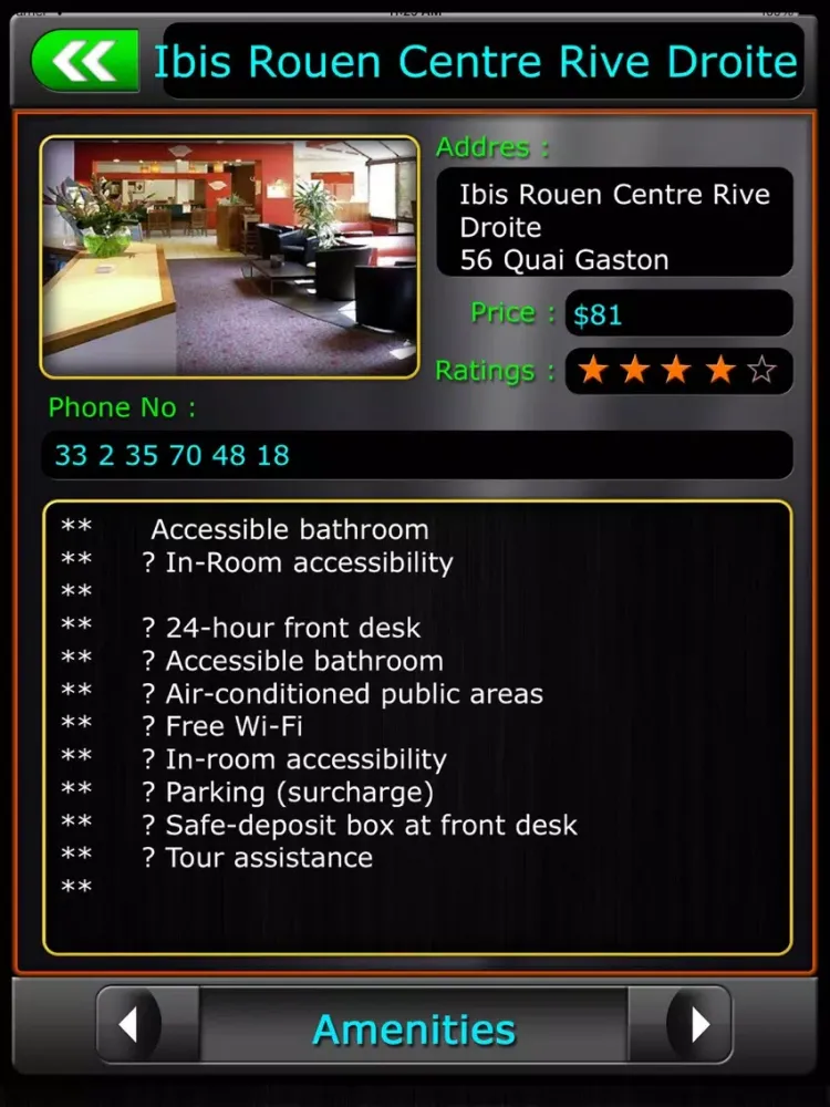 Rouen Offline Map Travel Guide iPad 應用截圖