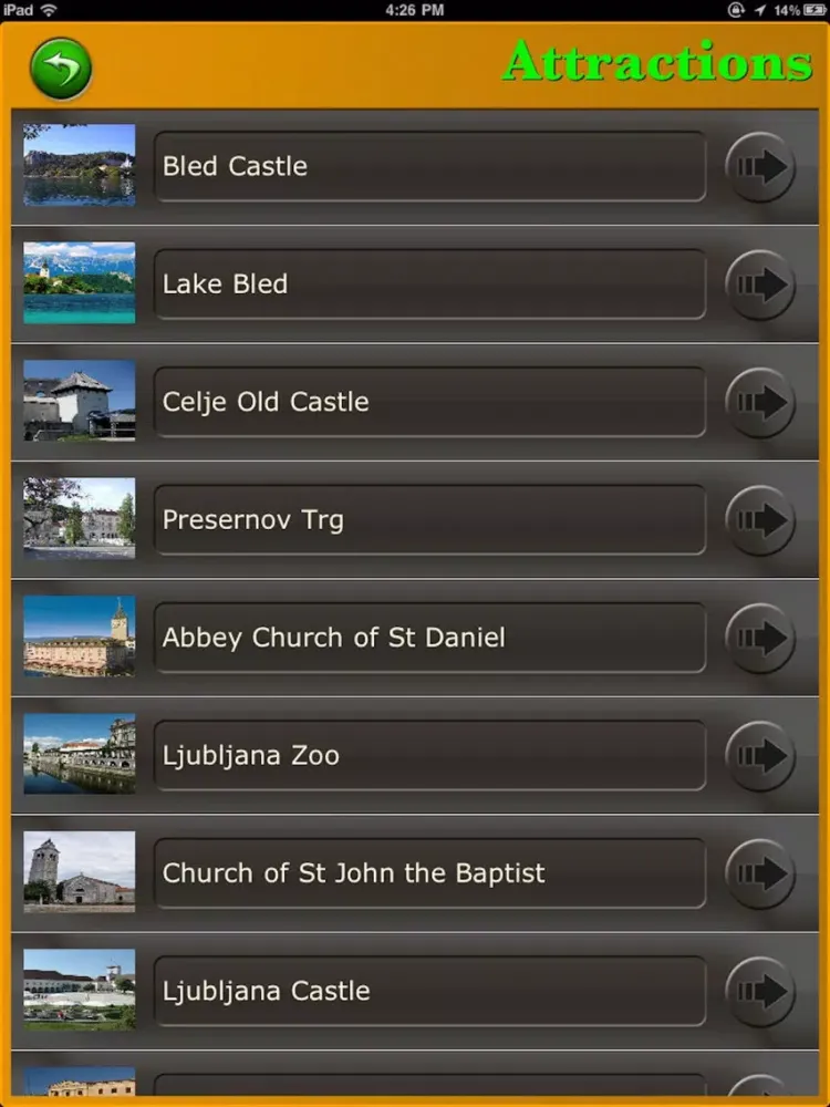 تصاویر Slovenia Tourism Guide iPad 