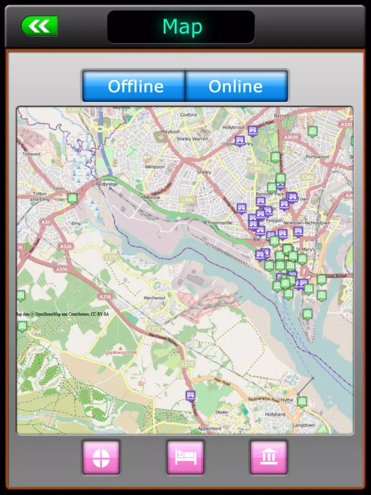 Tangkapan layar Southampton Offline Map Guide iPad 