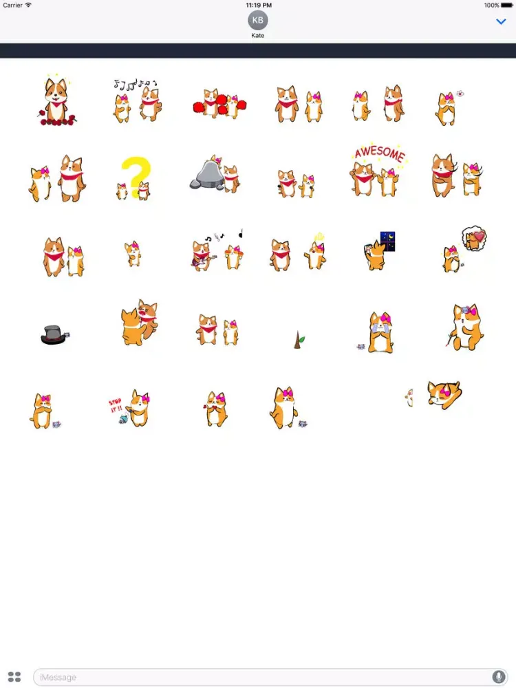 ภาพหน้าจอของ Animated Corgi Love Story iPad 