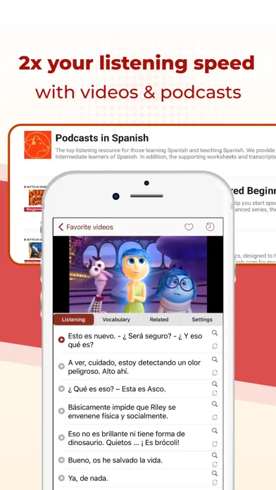 Captures d'écran de TODAI: Learn Spanish by news