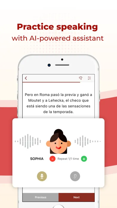 Captures d'écran de TODAI: Learn Spanish by news