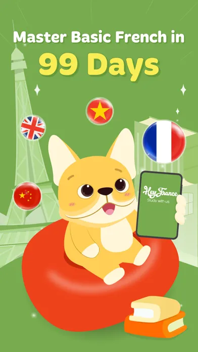 HeyFrance - Learn basic French स्क्रीनशॉट