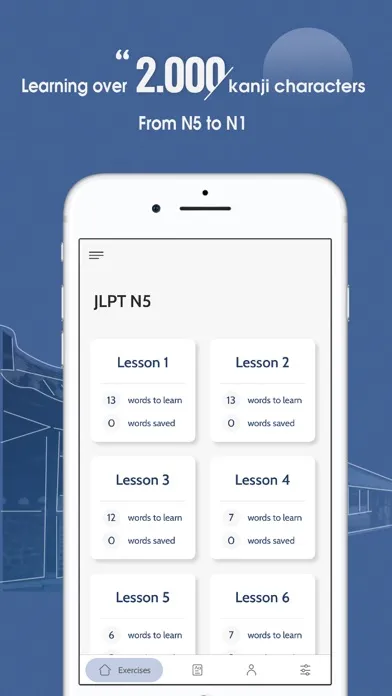 Capturas de pantalla de Study Kanji N5 - N1: Janki