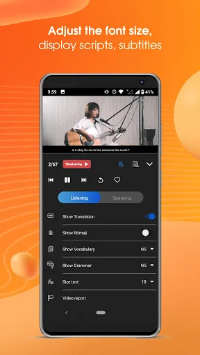 Listening Japanese, Chinese an سکرین شاٹس