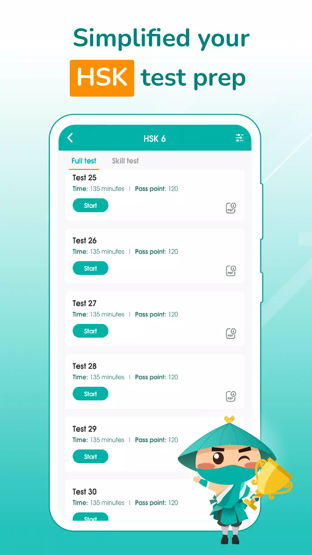 Migii: Chinese HSK Learn&Test Screenshots
