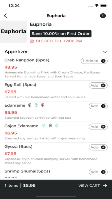 Euphoria-Restaurant 스크린샷