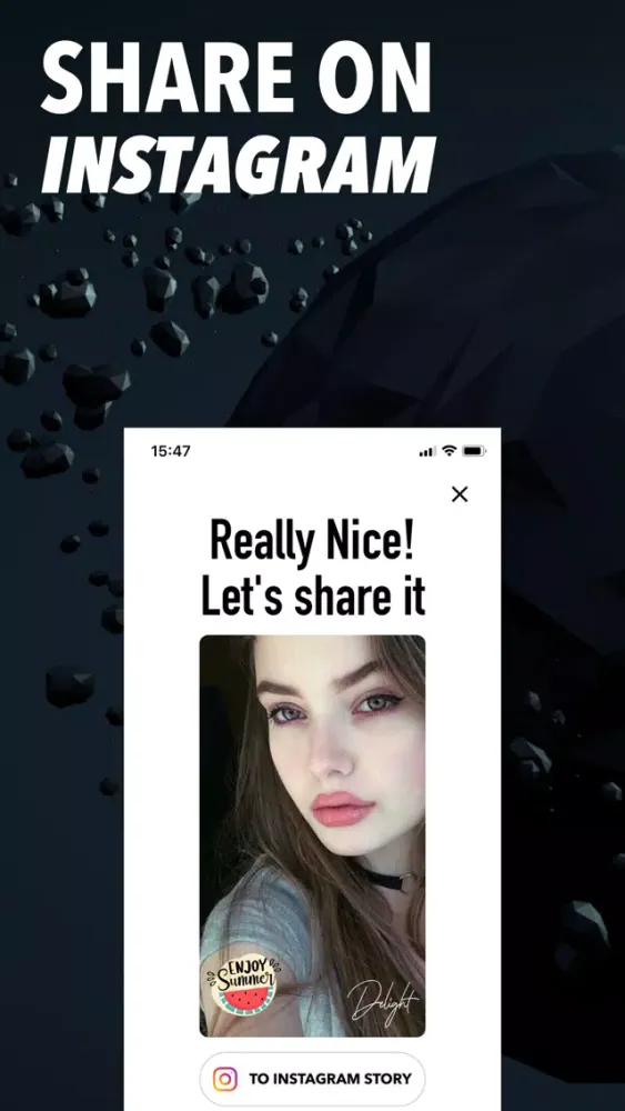 ภาพหน้าจอของ Delight:Stories&Collage Editor