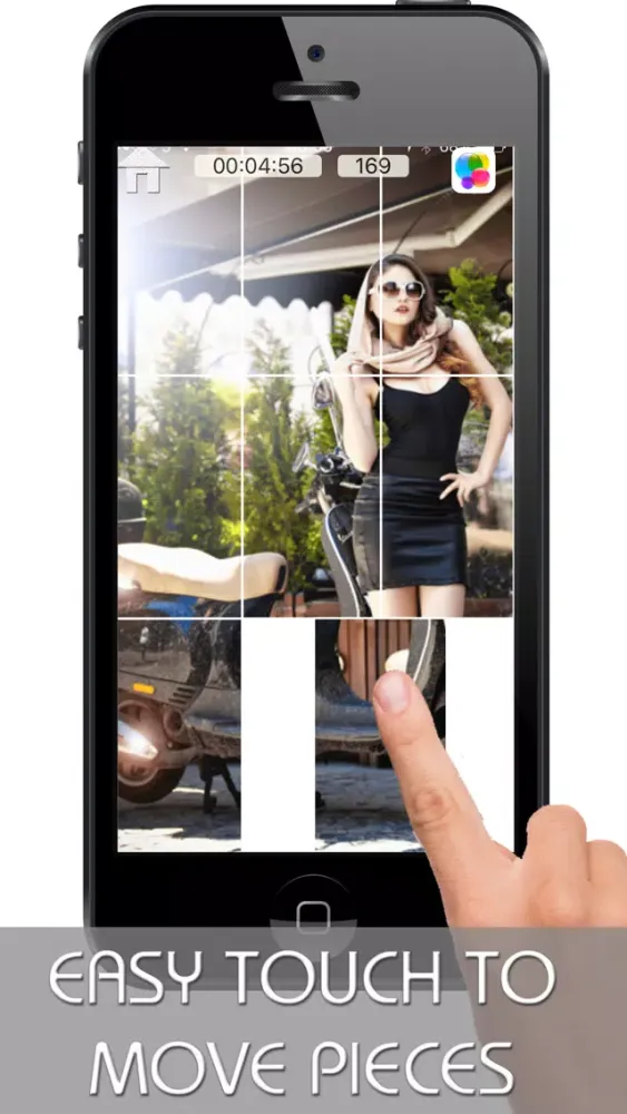 Hot Babes on Hot Bikes Sliding Puzzle應用截圖