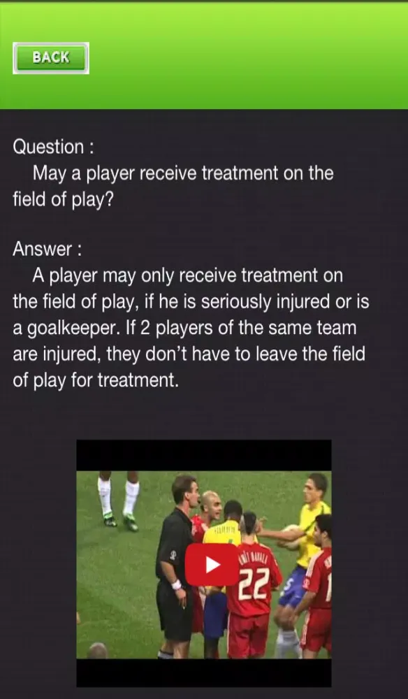 Football - Soccer Rules Ekran Görüntüleri