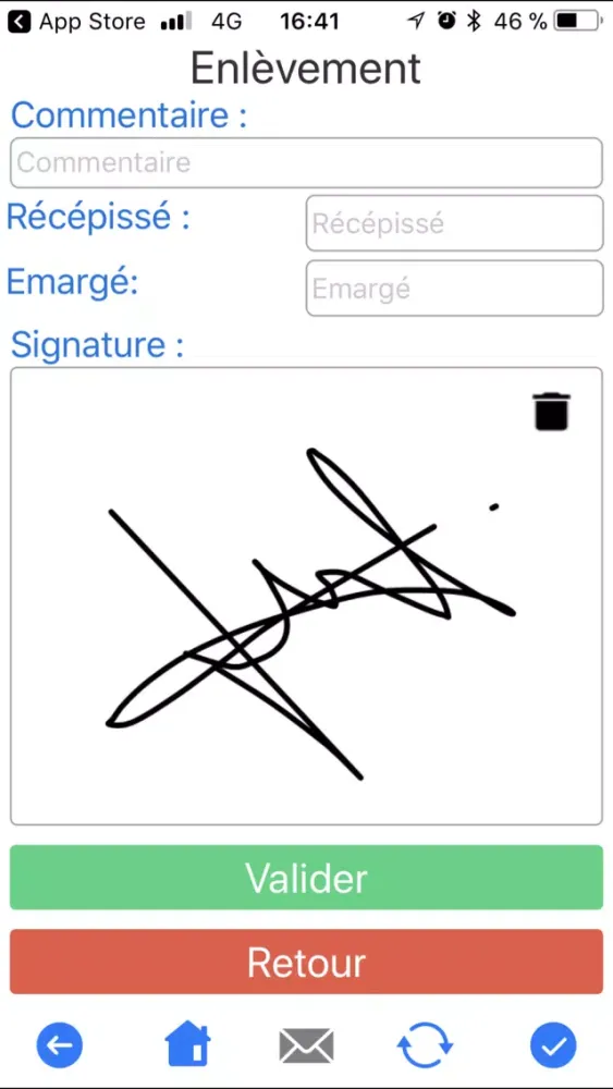 Capturas de tela do Dispatch Mobile Workflow
