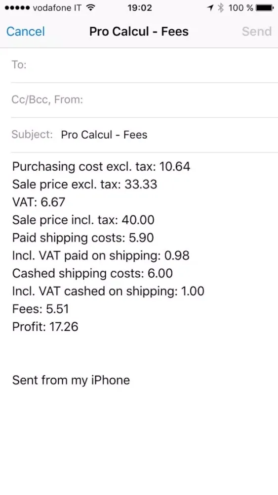 Capturas de pantalla de Pro Calcul - Fees