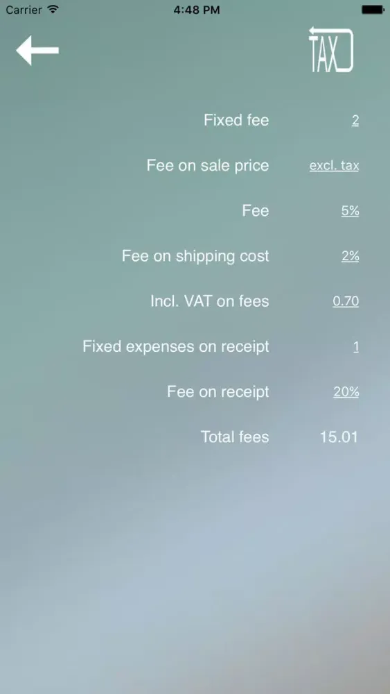 Capturas de pantalla de Pro Calcul - Fees