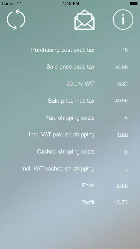 Capturas de pantalla de Pro Calcul - Fees