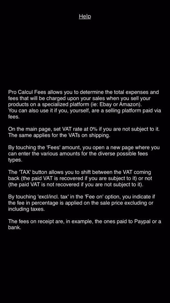 Capturas de pantalla de Pro Calcul - Fees