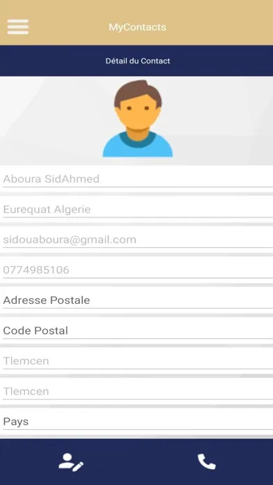 Capturas de tela do MyContacts-New-Events