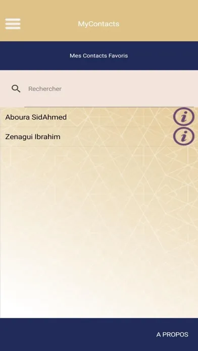 Capturas de tela do MyContacts-New-Events