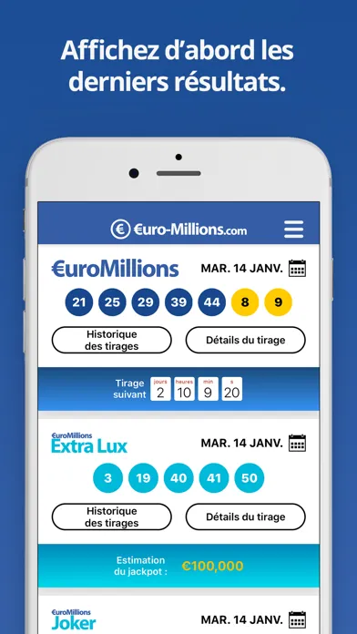 Capturas de pantalla de EuroMillions (Française)