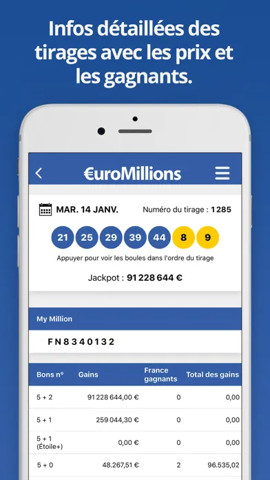 Capturas de pantalla de EuroMillions (Française)