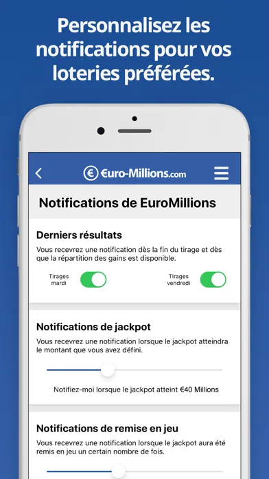 Capturas de pantalla de EuroMillions (Française)