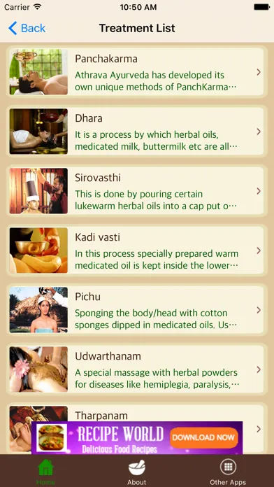 Capturas de tela do Ayurvedic Remedies - Treatment - Herbs
