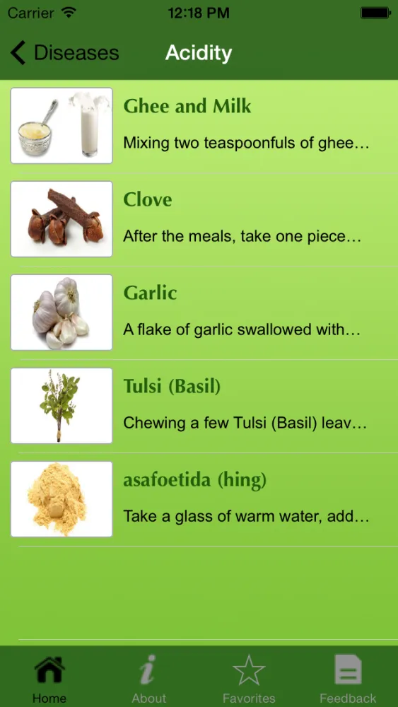 Capturas de tela do Remedies App