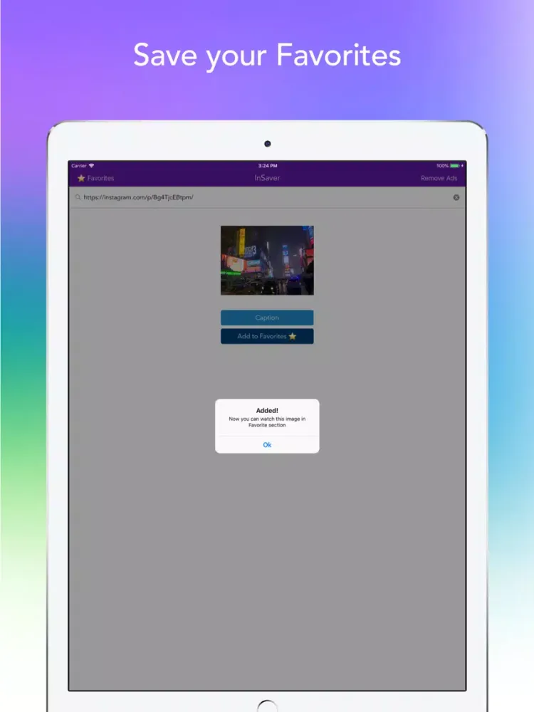 InSaver for Instagram iPad  স্ক্রিনশট