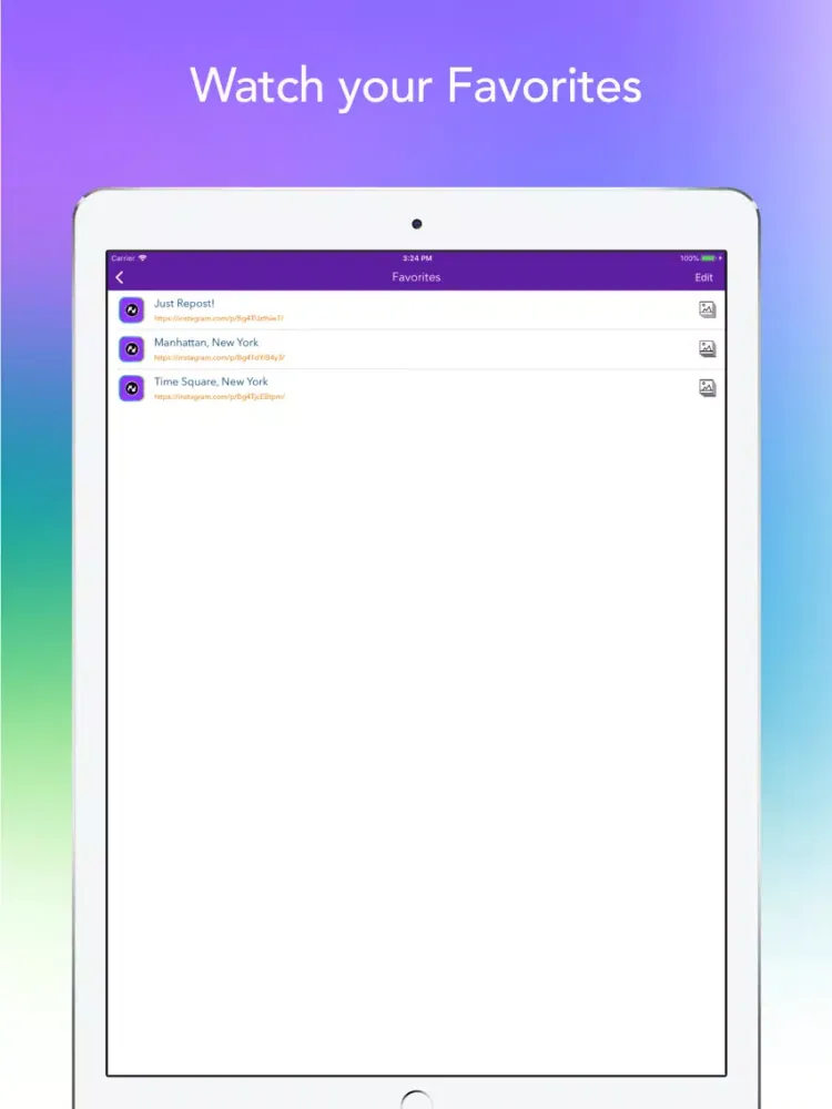 InSaver for Instagram iPad  স্ক্রিনশট