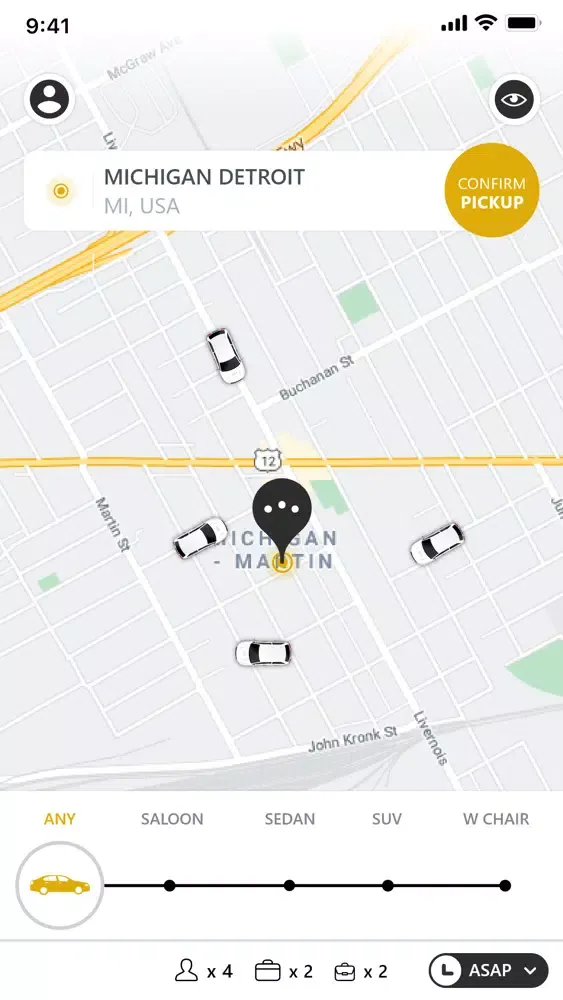 Tangkapan layar Safe Rides