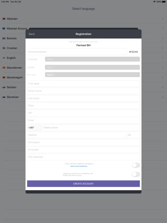 Скриншоты Farmasi Adriatic iPad 