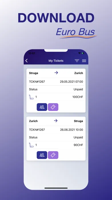 EuroBus سکرین شاٹس