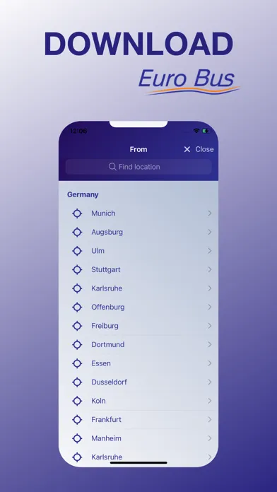 EuroBus سکرین شاٹس